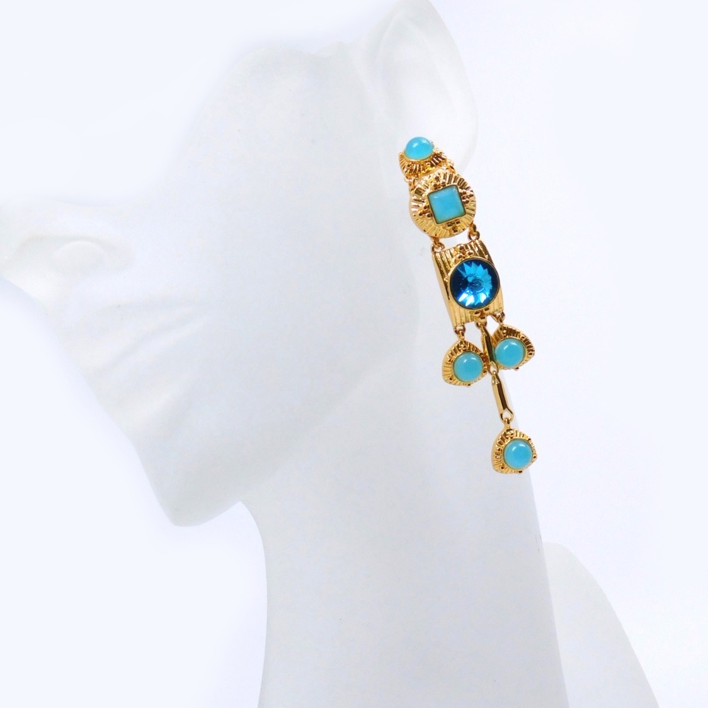 Aqua "Thalia" Earrings (NWOT)